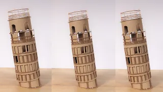 How To Make Tower Of Pisa Italy | Homemade Crafts Out Of Cardboard