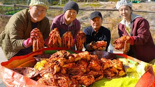 Today is kimchi making day, From kimchi to oyster bossam!