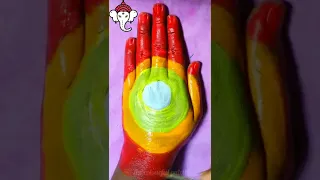 lord ganesh painting on hand/ganesh chaturthi special drawing/ganpati bappa morya/#viral/#shorts