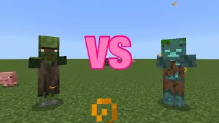 MINECRAFT ZOMBIE VILLAGER VS DROWNED