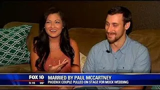 Phoenix couple married by Paul McCartney on stage