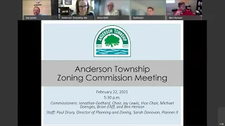 Anderson Township Zoning Commission Meeting - February 22, 2021