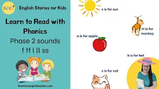 Learn to Read with Phonics: Phase 2 Phonics Sounds Part 4, Jolly Phonics, and Sight Words