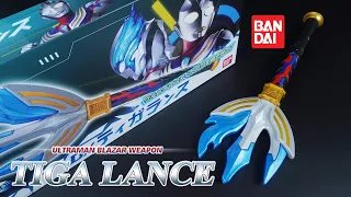 Unleash the power of Ultraman Tiga! Bandai China ULTRAMAN BLAZAR WEAPON TIGA LANCE Unboxing