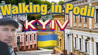 Walking in Podil Ukraine  one sunny Afternoon  - Travel Guide - Vlog - Kyiv / Kiev Tour