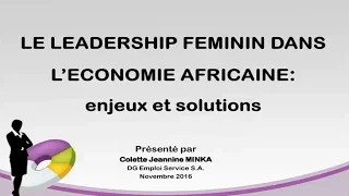 #1.3 - Leadership féminin économie africaine - Colette Jeannine Minka