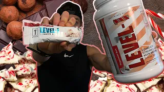 1ST PHORM PROTEIN POWER & PROTEIN BAR REVIEW! Level-1 Peppermint Bark!