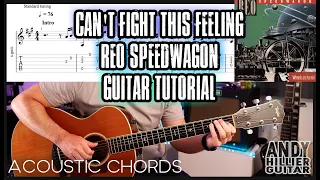 REO Speedwagon Can't Fight This Feeling Guitar Tutorial (Chords)