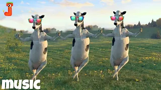 3 FUNNY COWS DANCING VIDEO 4│ Cow Song & Cow Videos 2024 | Cows travel in air | funny dancing cows