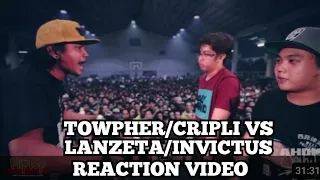 FlipTop - Invictus/Lanzeta vs CripLi/Towpher PRODUCER REACTION
