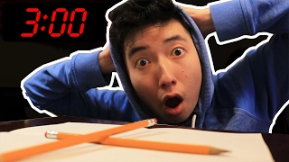 CHARLIE CHARLIE PENCIL CHALLENGE AT 3:00 AM!!!