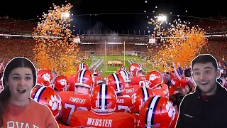 British Couple Reacts to Best College Football Entrances Part 1