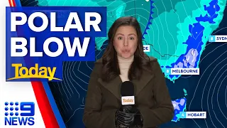 Polar blast to deliver coldest day of the year | 9 News Australia