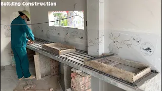 Construction Techniques For Kitchen Countertops Using Reinforced Concrete And Natural Stone