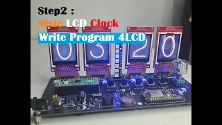 Step2 : Nixie LCD Clock test Program 4LCD  สร้าง นาฬิกา#Nixie#gadgets#diyprojects#diy#shorts#short