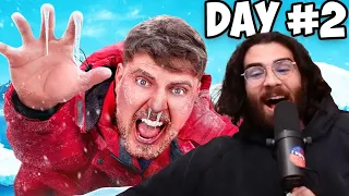HasanAbi reacts to I Survived 50 Hours In Antarctica by Mr Beast