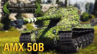World of Tanks - AMX 50B - 1vs4 - 9 Kills - 11K Damage [Replay|HD]