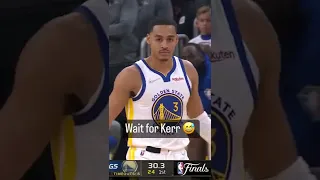 Steve Kerr after this JP shot 😂