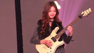 Internet sensation Imnainla Jamir, guitarist performing at Miss Nagaland 2021