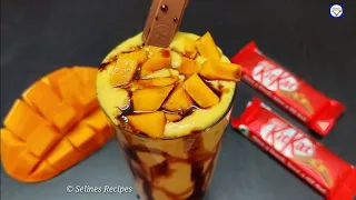 2 Minute Milkshake Recipe | KitKat & Mango Milkshake | Chocolate Mango Lassi |