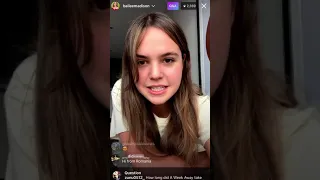 Bailee Madison’s Instagram Live on 4/15/2021 (Part 1)