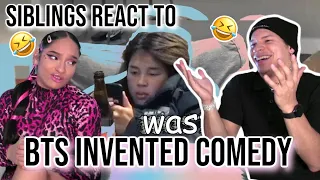 Siblings react to BTS invented comedy 😂💜✨| REACTION