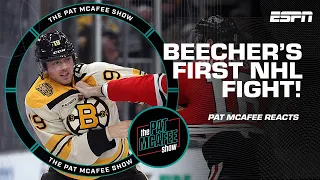 Pat McAfee goes BERSERK reacting to these NHL fights 😂 | The Pat McAfee Show