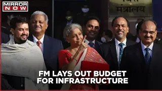 FM Nirmala Sitharaman lays out budget for infrastructure and transport