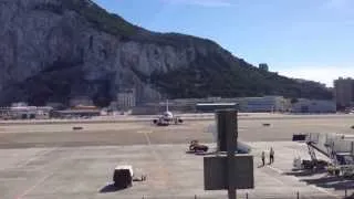 British Airways A320 landing at Gibraltar (GIB)