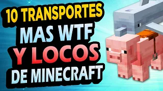 ✅ 10 Transportes LOCOS de Minecraft Que Puedes Hacer!