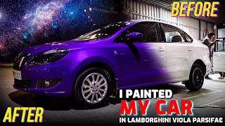 Humne apni skoda ka lamborghini ke color mai paint kar diya