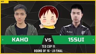 WC3 - TeD Cup 11 - LB Final: [NE] Kaho vs 15sui [NE] (Ro 16 - Group C)