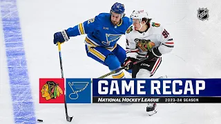 Blackhawks @ Blues 12/23 | NHL Highlights 2023