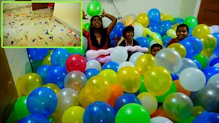 House full balloons | வீடு முழுக்க பலூன் நிரப்பிய உடன் நொடி இடையில் உடைச்சிட்டாங்க... |Mrs.Abi Time