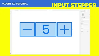 Adobe XD Tutorial- how to create interactive add to input stepper #Adobe XD  #UI/UX Design