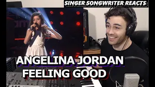 ANGELINA JORDAN - Feeling Good | Singer Songwriter REACTION