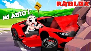 ¡BEBÉ NOOB en PELIGRO! 😱🚗💥 ACCIDENTE de CHOQUE de Autos en Roblox