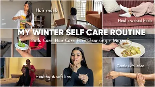 MY SELF- CARE WINTER ROUTINE | Body care, Hair Care, Pore Cleansing + More |#selfcare  Mishti Pandey