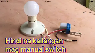 Automatic ON-OFF light sensor Actual Demo