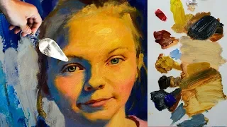 Tips for beginners | Portrait painting in oils | Instructional video by MFA Sergey Gusev.