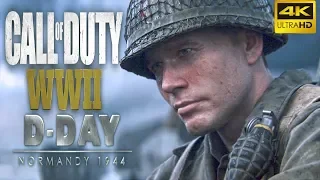 COD WW2 - D-Day Normandy landings Walkthrough 4K/60FPS