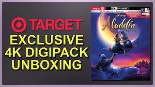 Aladdin (2019) Target Exclusive 4K+2D Blu-ray Digipack Unboxing