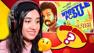 Whistle Podu Lyrical Video Reaction | The Greatest Of All Time | Thalapathy Vijay | Ashmita Reacts