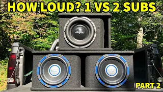 HOW LOUD IS 1 VS 2 SUBWOOFERS? | Walmart Build Part 2