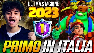 Ho CONCLUSO 1° in ITALIA L' ULTIMA STAGIONE del 2023 su Clash Royale!
