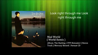 Tears For Fears - Mad World / With Lyrics