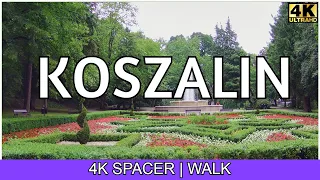 Koszalin - Poland, walking in Koszalin | 4K