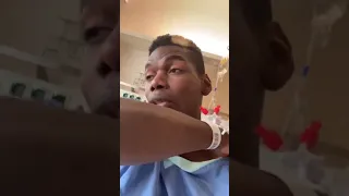 Paul pogba movement when he wake from surgery