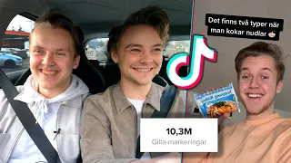 Reagerar på TikTok med Sveriges största TikTokare