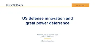 US defense innovation and great power deterrence